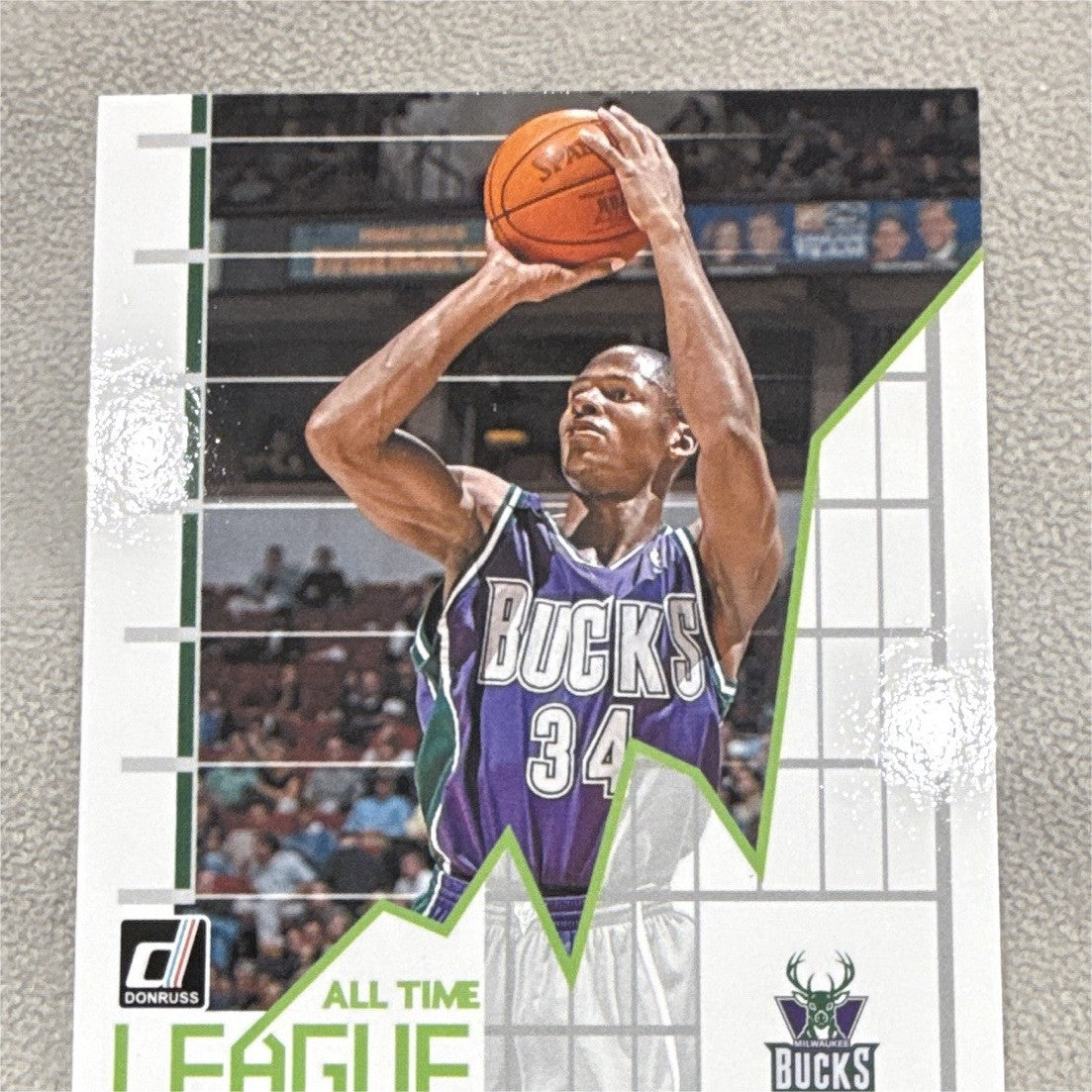 Ray Allen All Time League Leaders #4 2020 21 Panini Donruss Bucks Insert0