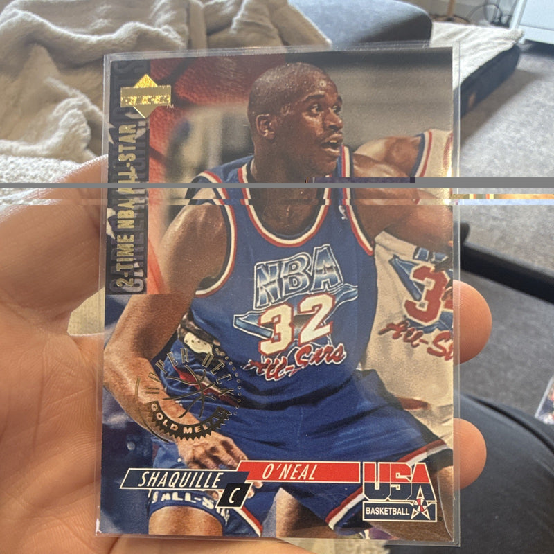 Upper Deck 1994 USA Basketball Shaquille O'Neal 2 Time All Star #51 GOLD MEDAL0