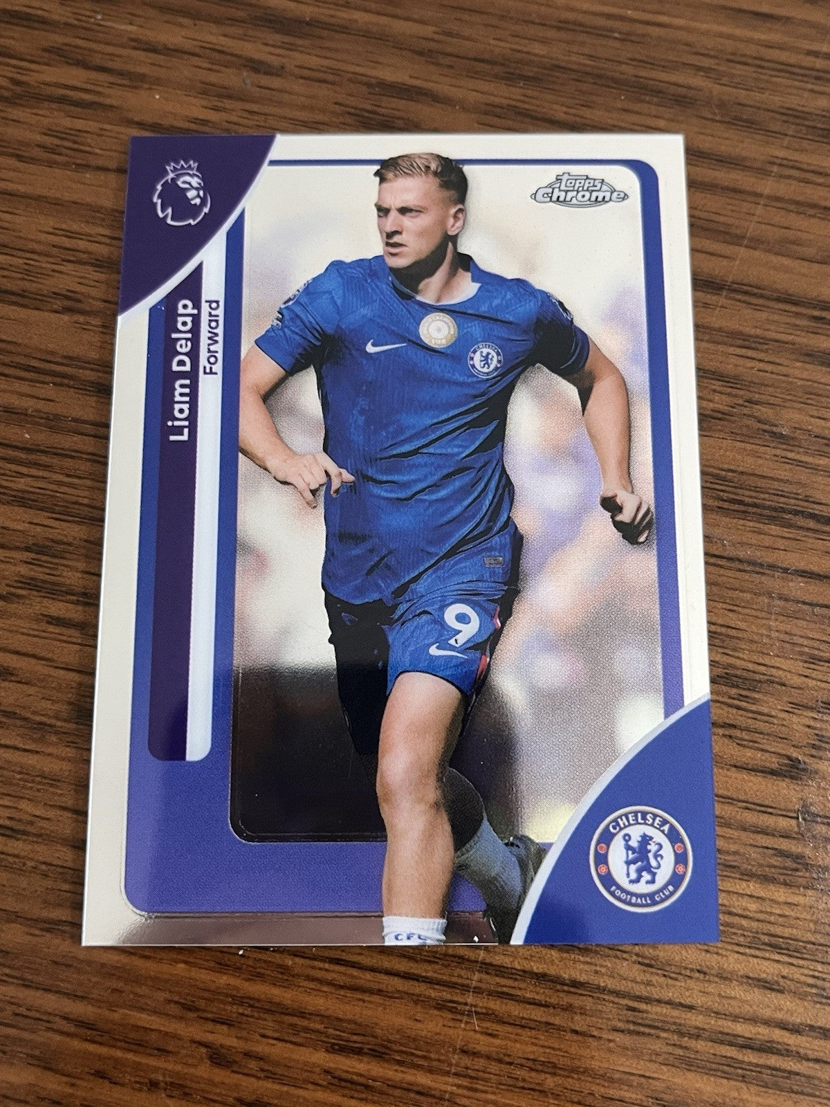 Topps Chrome Premier League Liam Delap Chelsea #62 2026 Chrome1