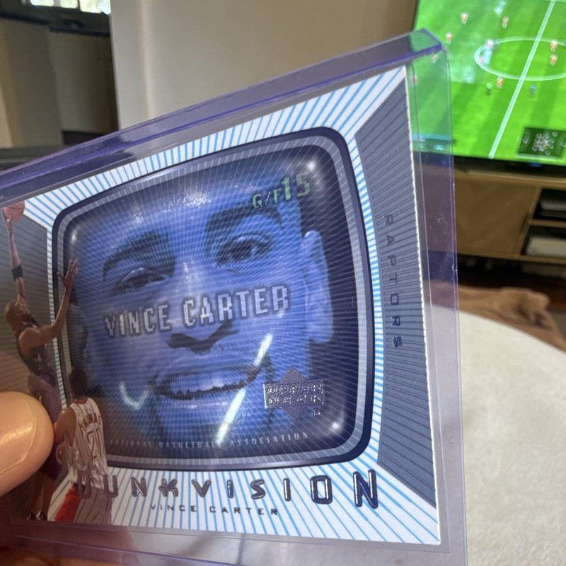 Upper Deck 2001 Dunkvision DV4 Vince Carter Toronto Raptors Insert Card2