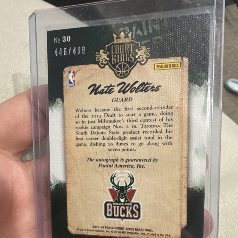 Panini 2013 14 Court Kings Fresh Paint Nate Wolters RC Auto #30 /499 Bucks2