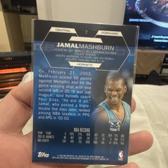Topps Finest Ward Forward Jamal Mashburn New Orleans Hornets 2002 03 #71