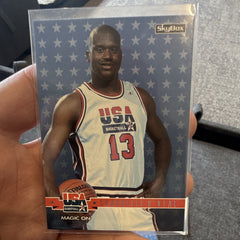 SkyBox Magic On 1994 USA Basketball Shaquille O'Neal #72 Insert Card0