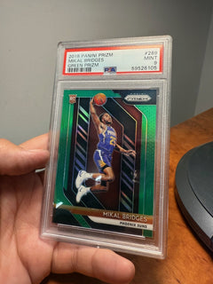 2018 Panini Mikal Bridges Green Prizm3
