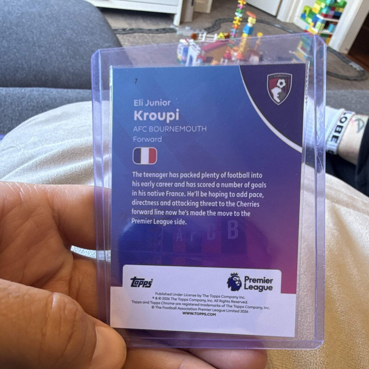 Eli Junior Kroupi Parallel/Variety Topps Chrome Premier League Bournemouth #72