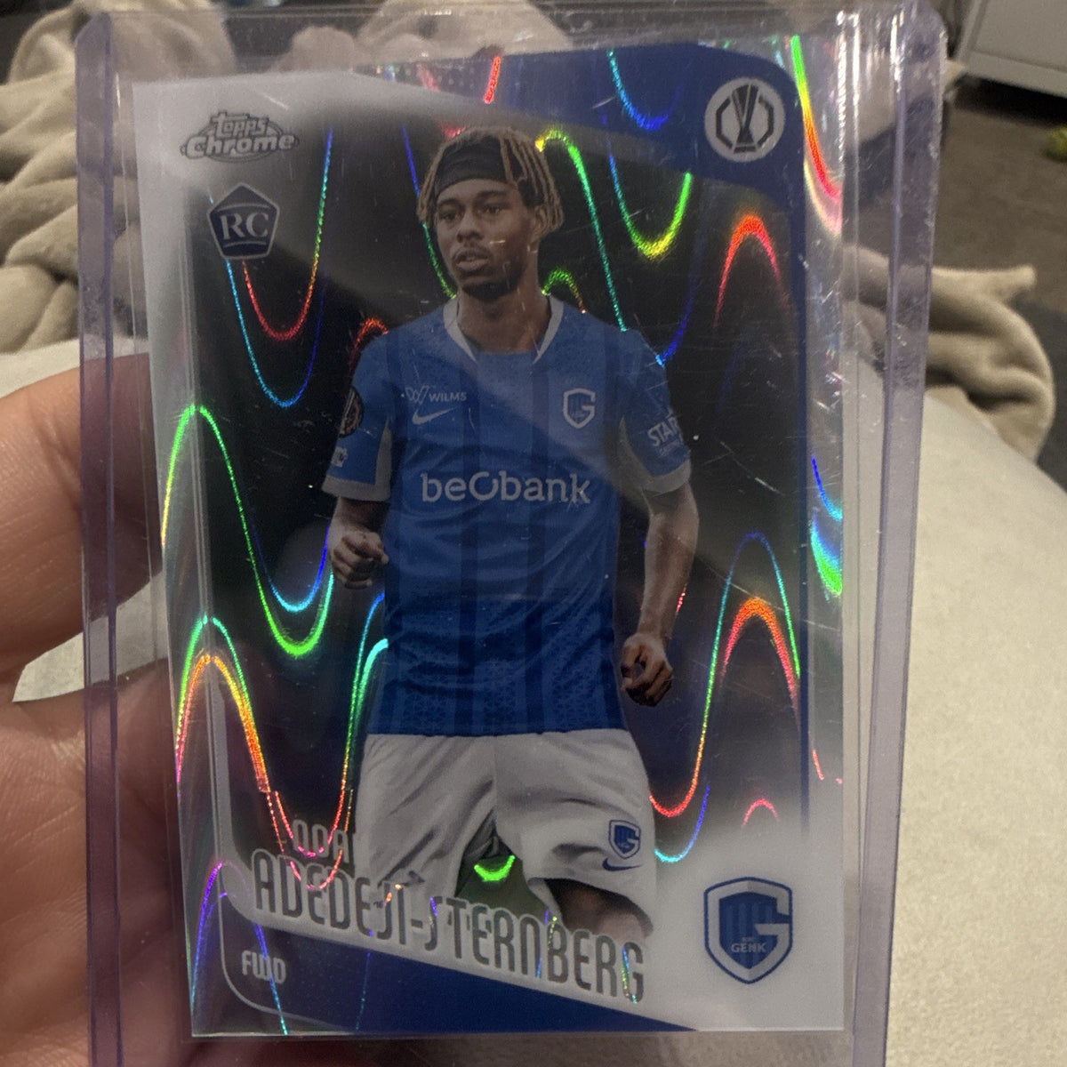 Noah Adedeji Sternberg Rookie Topps Chrome UEFA Europa League 122 KRC Genk0
