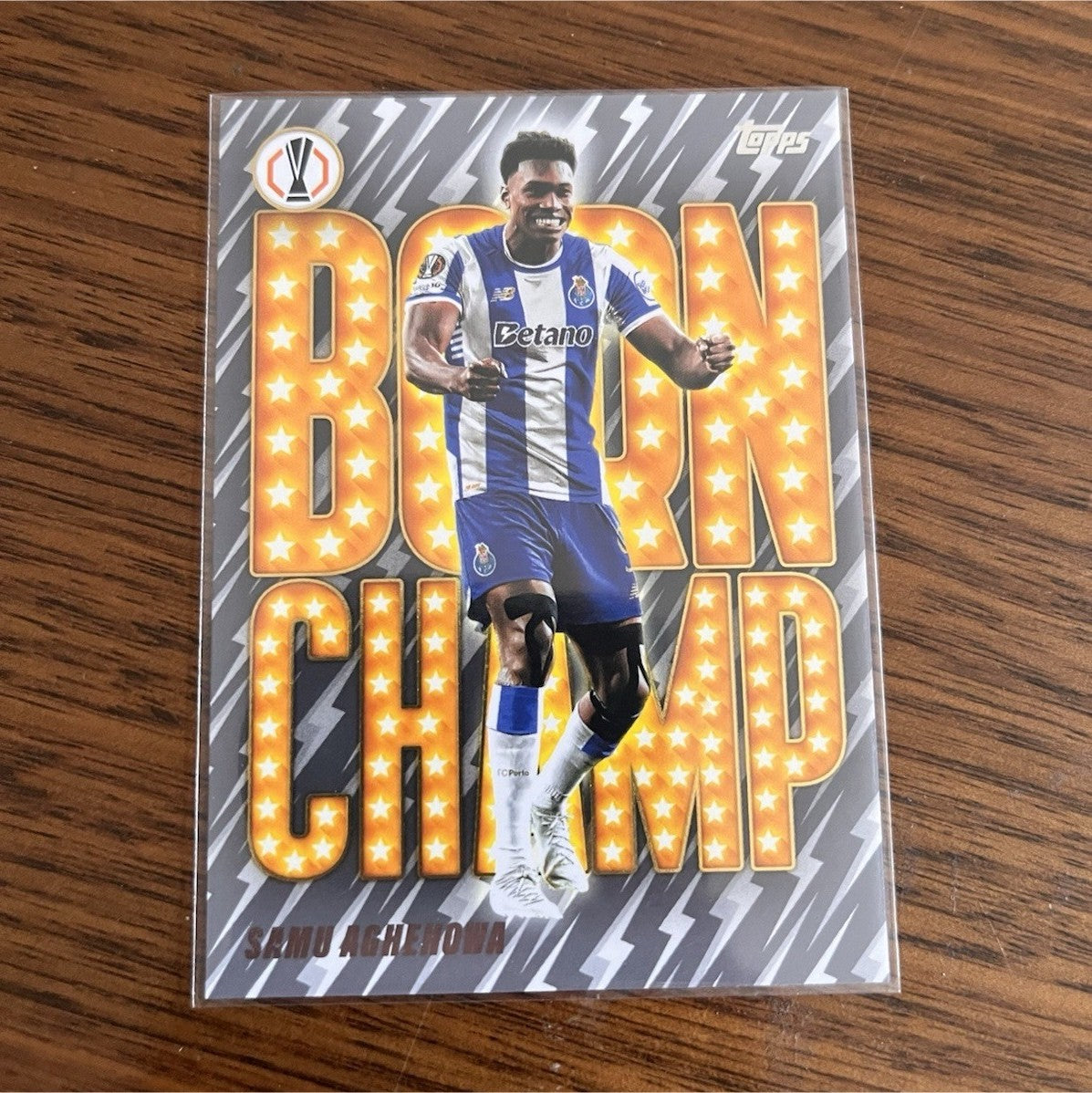 Topps Born Champ Insert Samu Aghehowa FC Porto UEFA Europa League BC 100