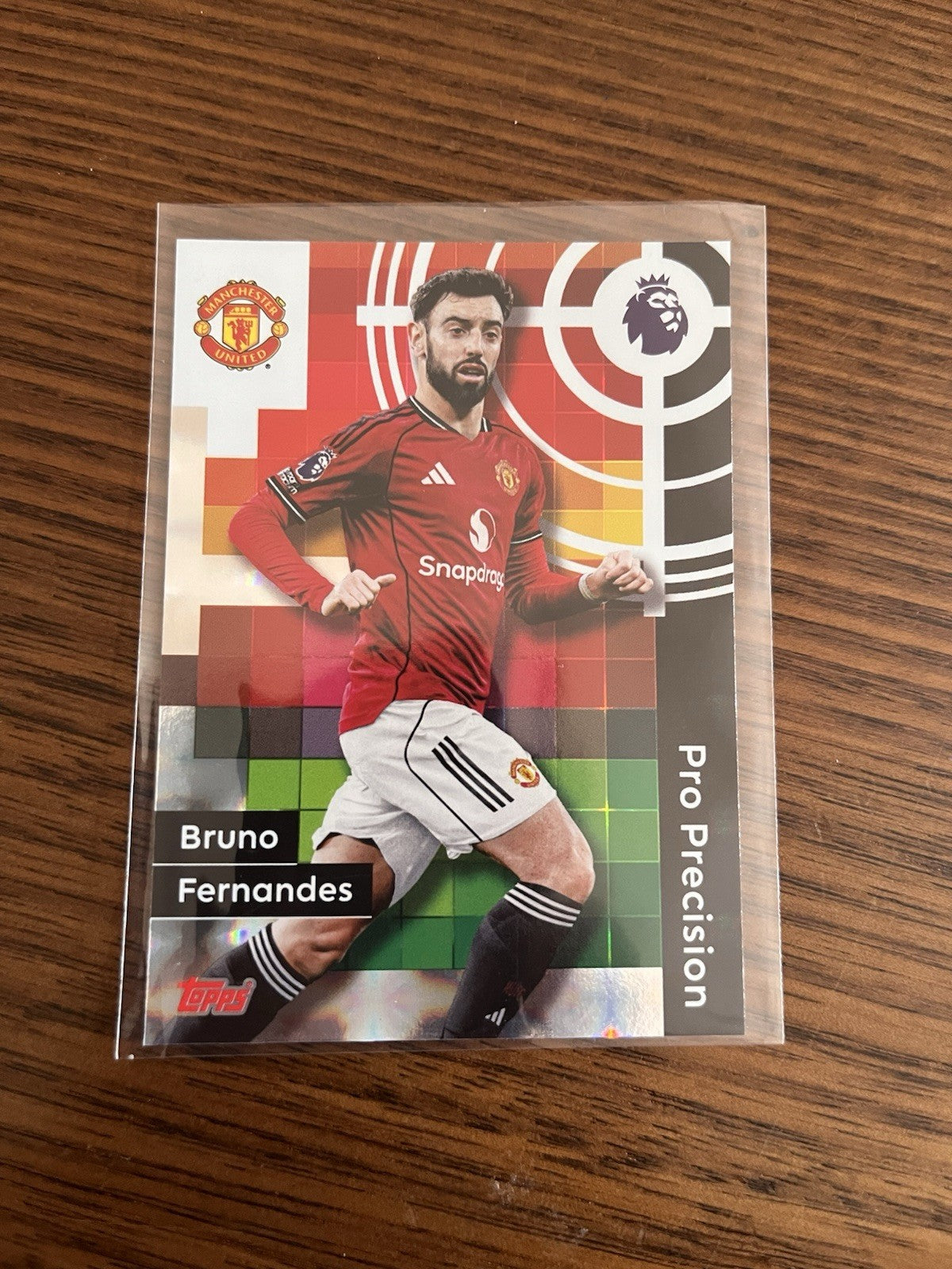 Topps Premier League 2025/26 Bruno Fernandes Pro Precision Parallel #412 Man Utd0