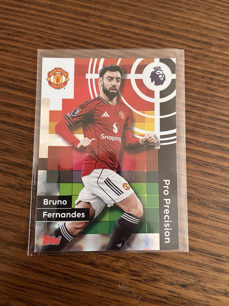 Topps Premier League 2025/26 Bruno Fernandes Pro Precision Parallel #412 Man Utd0