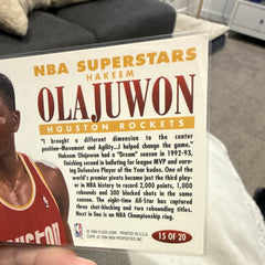 Fleer 1994 NBA Superstars Insert Hakeem Olajuwon Rockets 15/202