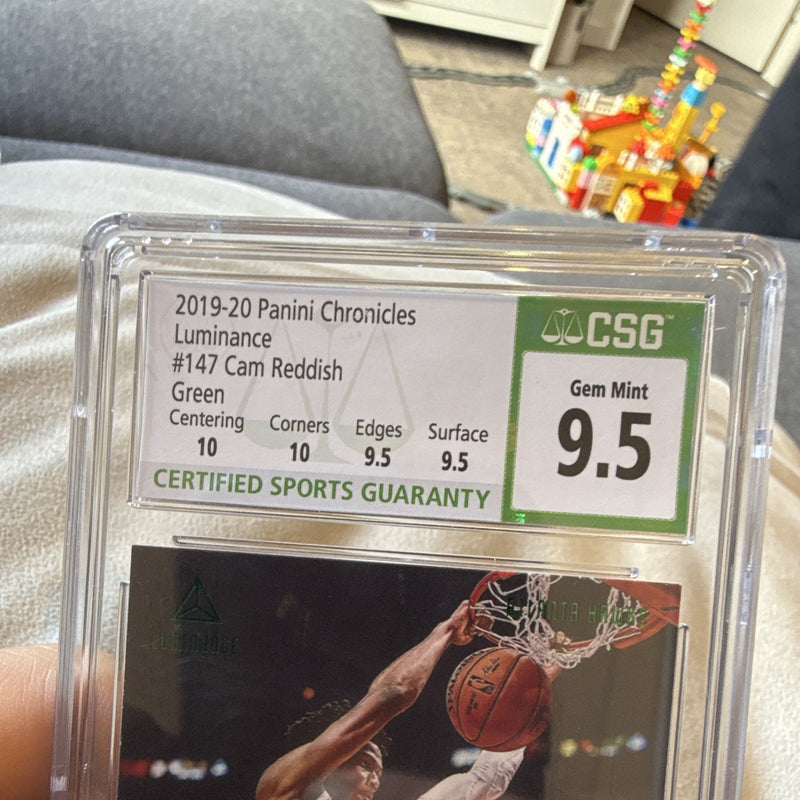 Panini Chronicles Luminance 2019-20 Cam Reddish Green RC #147 CGC 9.52