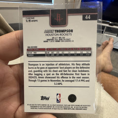 Topps Chrome Amen Thompson 2024 25 Rookie Houston Rockets #44 01/751