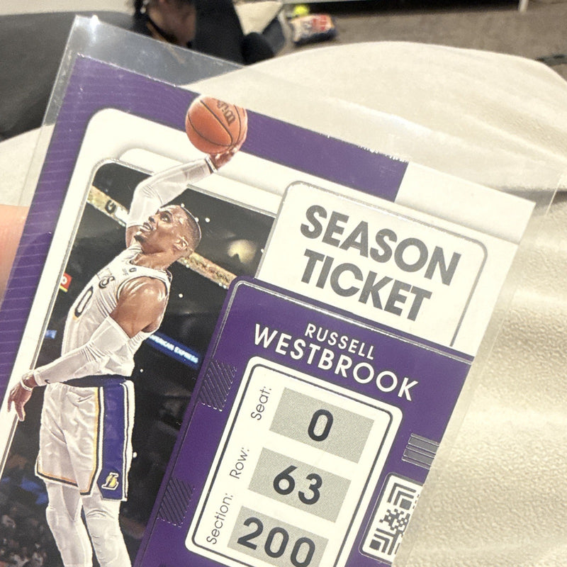 Panini Contenders 2021 22 Season Ticket Russell Westbrook Lakers #522