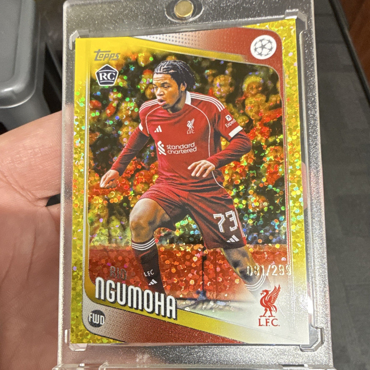 Topps Rio Ngumoha Rookie Liverpool FC UEFA Champions League #191 RC 081/2993