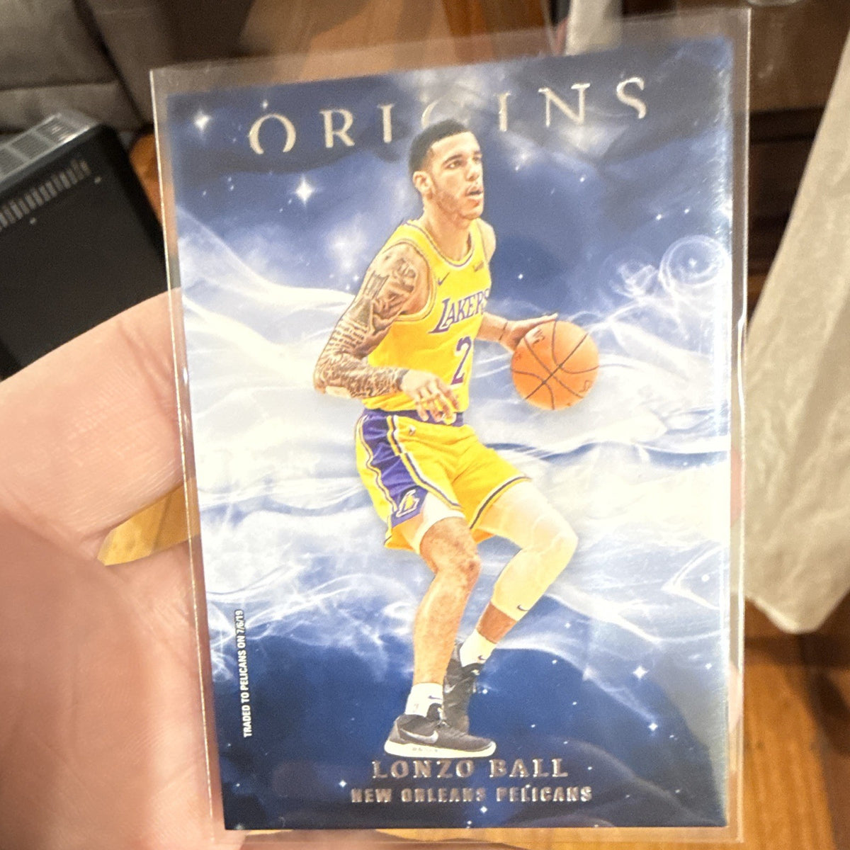 Panini Origins 2019 20 Base Set Lonzo Ball #43 New Orleans Pelicans0
