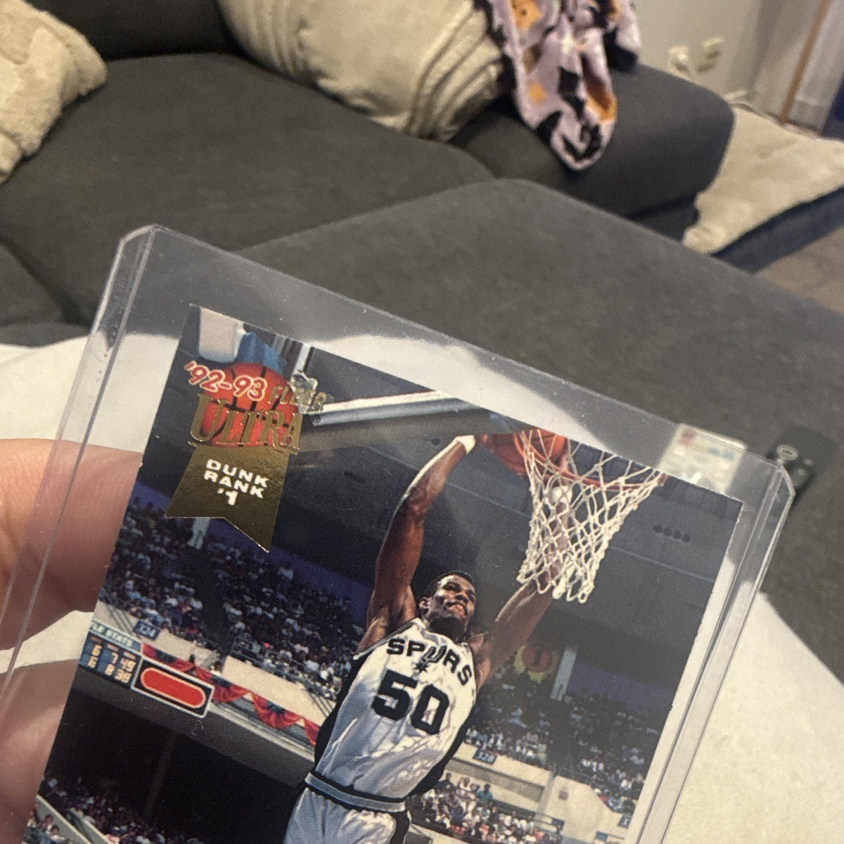Fleer Ultra 1992 93 Dunk Rank Insert David Robinson Spurs #2012