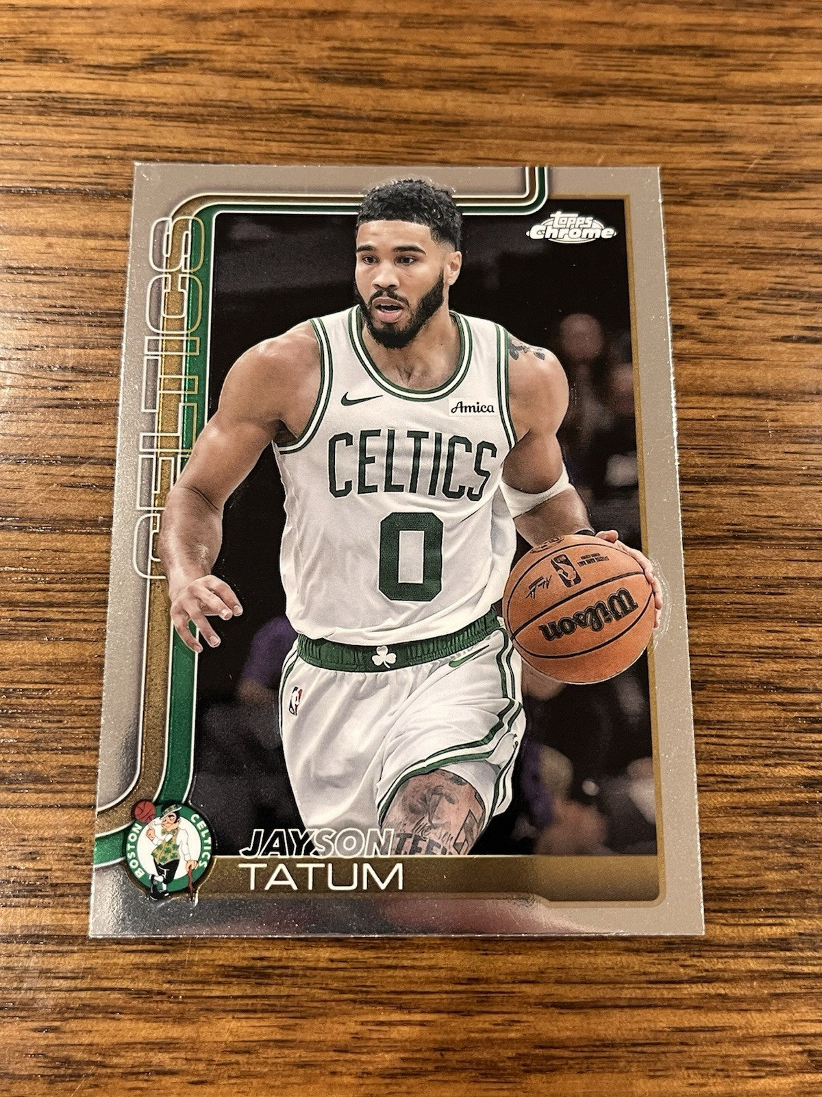 Topps Chrome Jayson Tatum Base Boston Celtics #49 2025 Basketball Card0