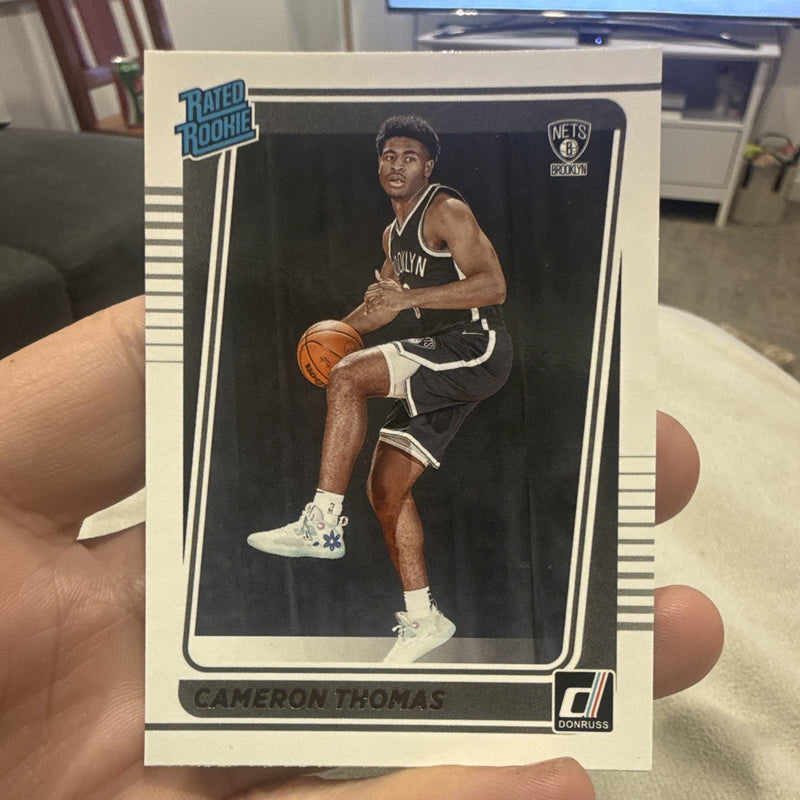 Panini 2021 22 Donruss Rated Rookie #203 Cameron Thomas Brooklyn Nets0