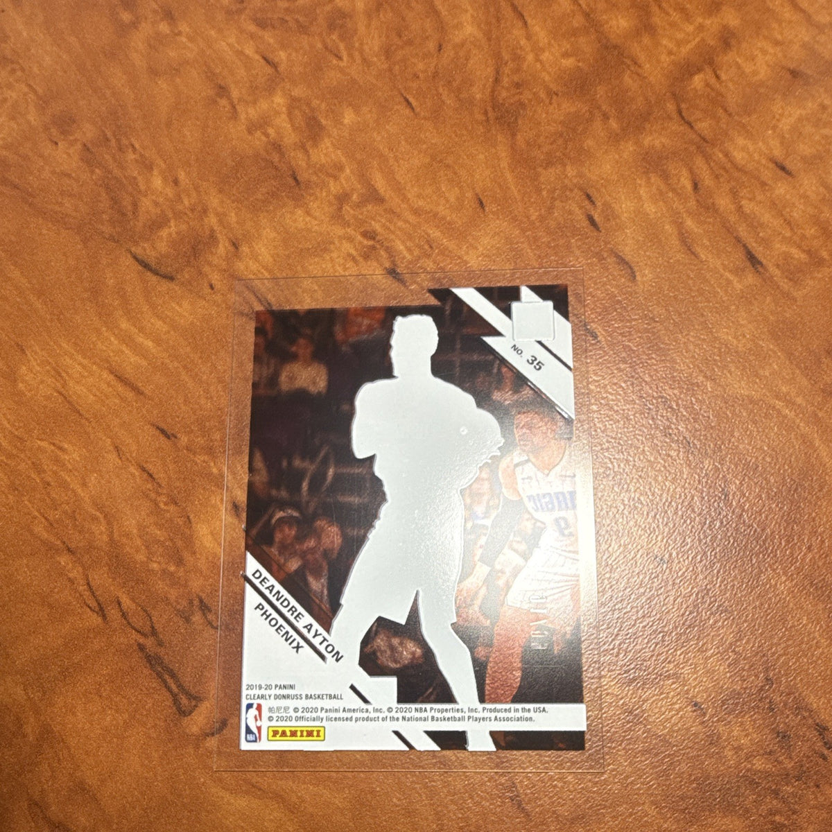 Panini Clearly Donruss 2019-20 Deandre Ayton Phoenix Suns No.35 91/992