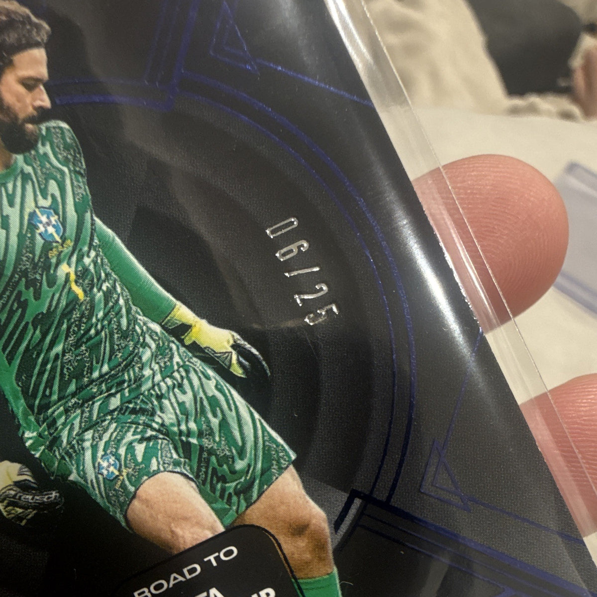 Panini Noir Road to FIFA World Cup 26 Alisson Becker #69 06/25 Brazil3