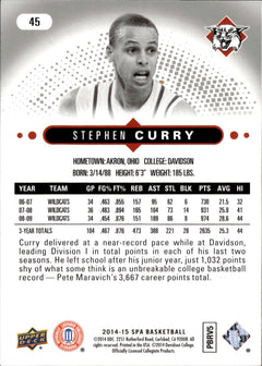 Stephen Curry Base SP Authentic 45 NM1