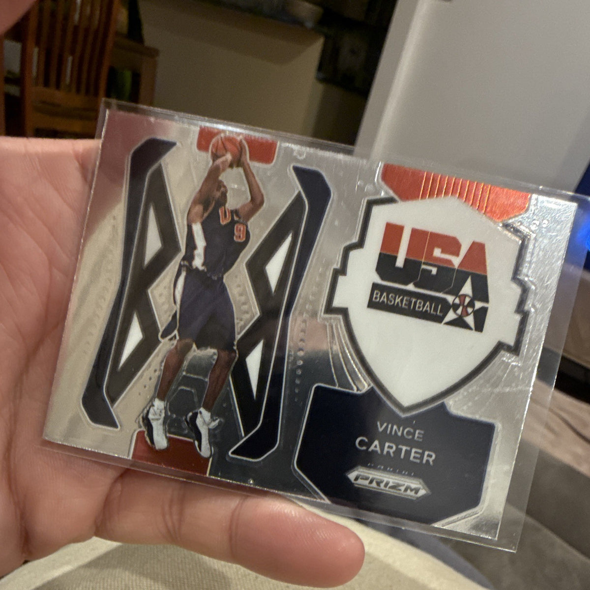 Panini Prizm 2021 22 Vince Carter USA Basketball Insert No. 6 Trading Card0