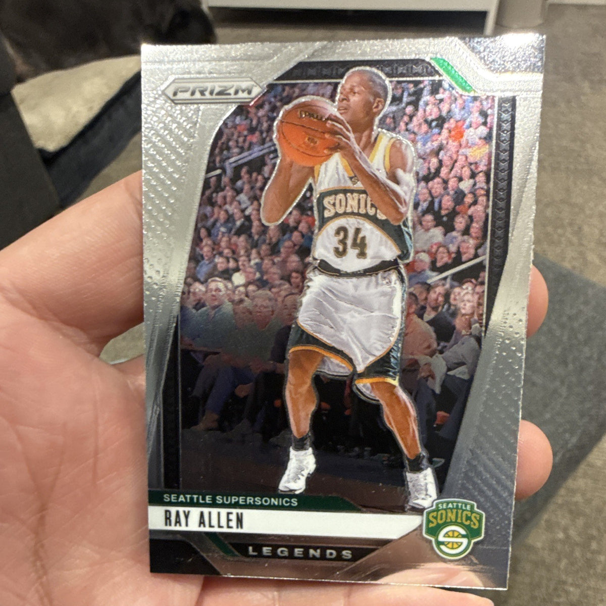 Panini Prizm 2024 25 Legends Ray Allen Seattle Supersonics #3000