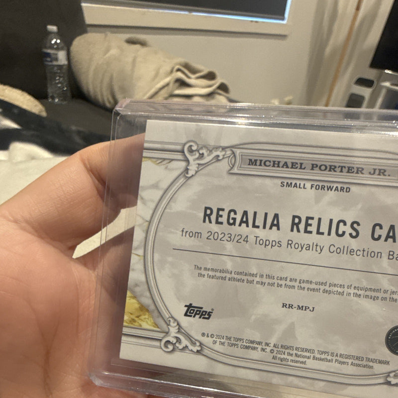 Michael Porter Jr. Regalia Relics RR MPJ Topps Royalty Collection 95/994