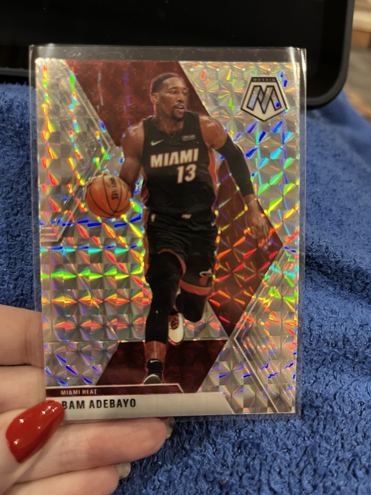 Panini 2019 20 Mosaic Basketball Bam Adebayo Prizm Miami Heat 1501