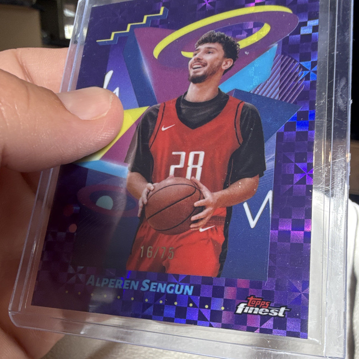 Topps Finest Alperen Sengun Purple Refractor 16/75 #229 2023 242