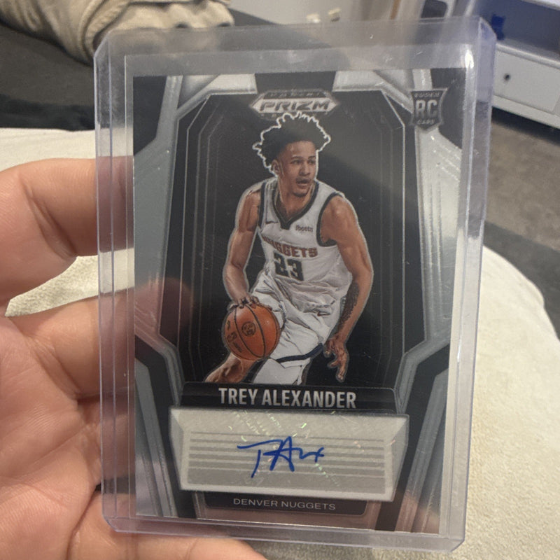 Panini Prizm Black Rookie Auto Trey Alexander Denver Nuggets RS ALX Insert0
