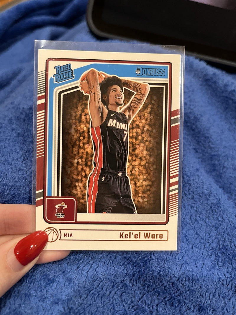Panini Donruss 2024 25 Rated Rookie #221 Kel'el Ware Miami Heat0