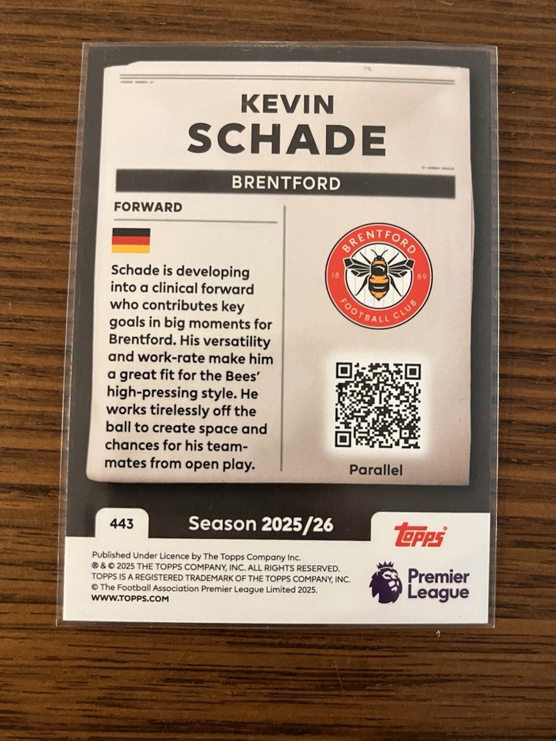 Topps Kevin Schade Headlines Insert Parallel Topps Premier League 443 2025/262