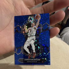 Panini 2023 24 Mosaic Christian Braun Blue Parallel #168 84/85 Denver Nuggets0