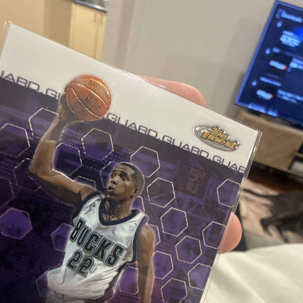 Topps Michael Redd Milwaukee Bucks Topps Finest Guard Parallel 94 2002 032