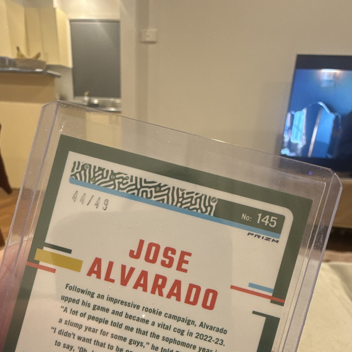 Panini Donruss Optic 2023 24 Jose Alvarado Prizm #145 44/49 Pelicans2