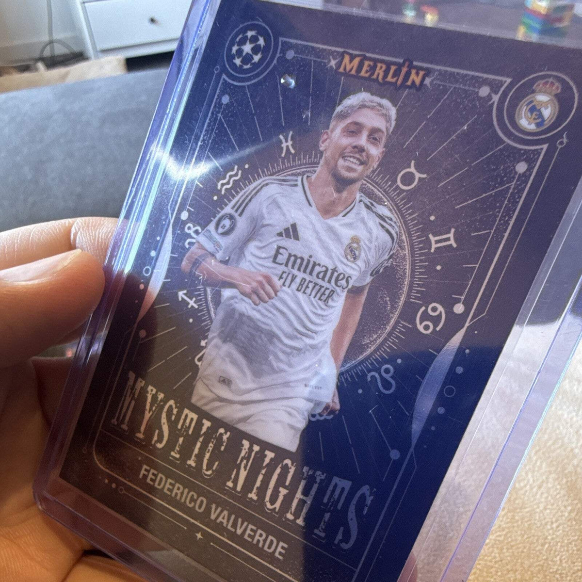 Topps Merlin Mystic Nights Insert Federico Valverde Real Madrid UCL 22/23 MN 192