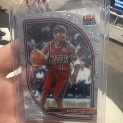 Panini Prizm 2020 21 USA Basketball Allen Iverson Prizm No. 10