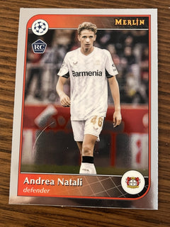 Andrea Natali Rookie Topps Merlin UEFA Champions League 1051