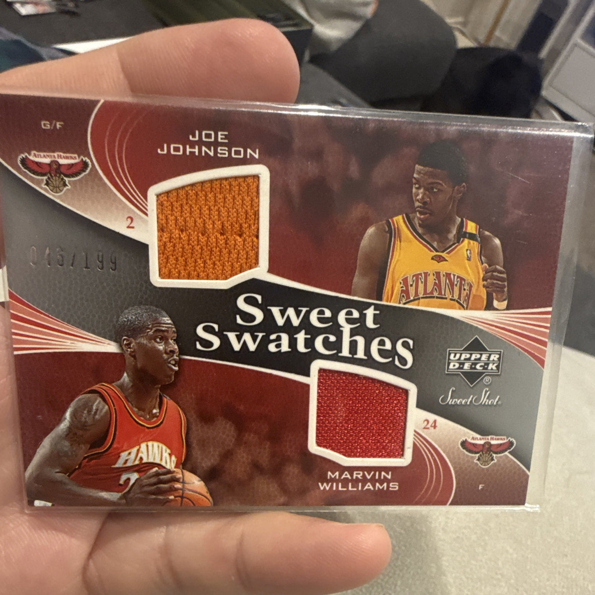 Upper Deck Sweet Shot Sweet Swatches Dual Memo SSD JW 046/1990