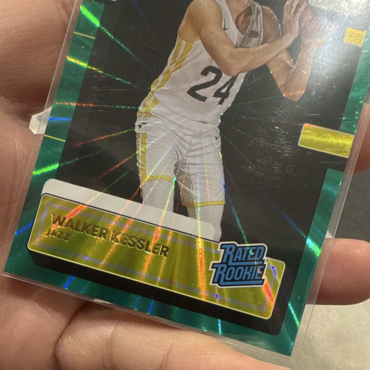 Panini Donruss 2022 23 Walker Kessler Rated Rookie Green Laser #222 Jazz3
