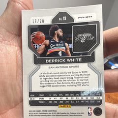 Panini Prizm 2021 22 Derrick White San Antonio Spurs No. 19 Parallel 17/203