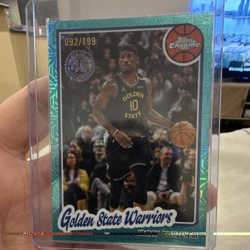 Jimmy Butler III Serial Numbered Topps Chrome NBA Warriors TC JBU 092/1990