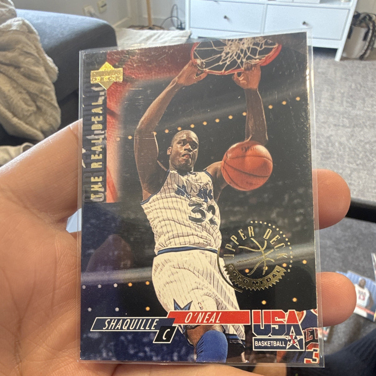 Upper Deck 1994 USA Basketball Shaquille O'Neal Career Highlights #52 Gold Medal0