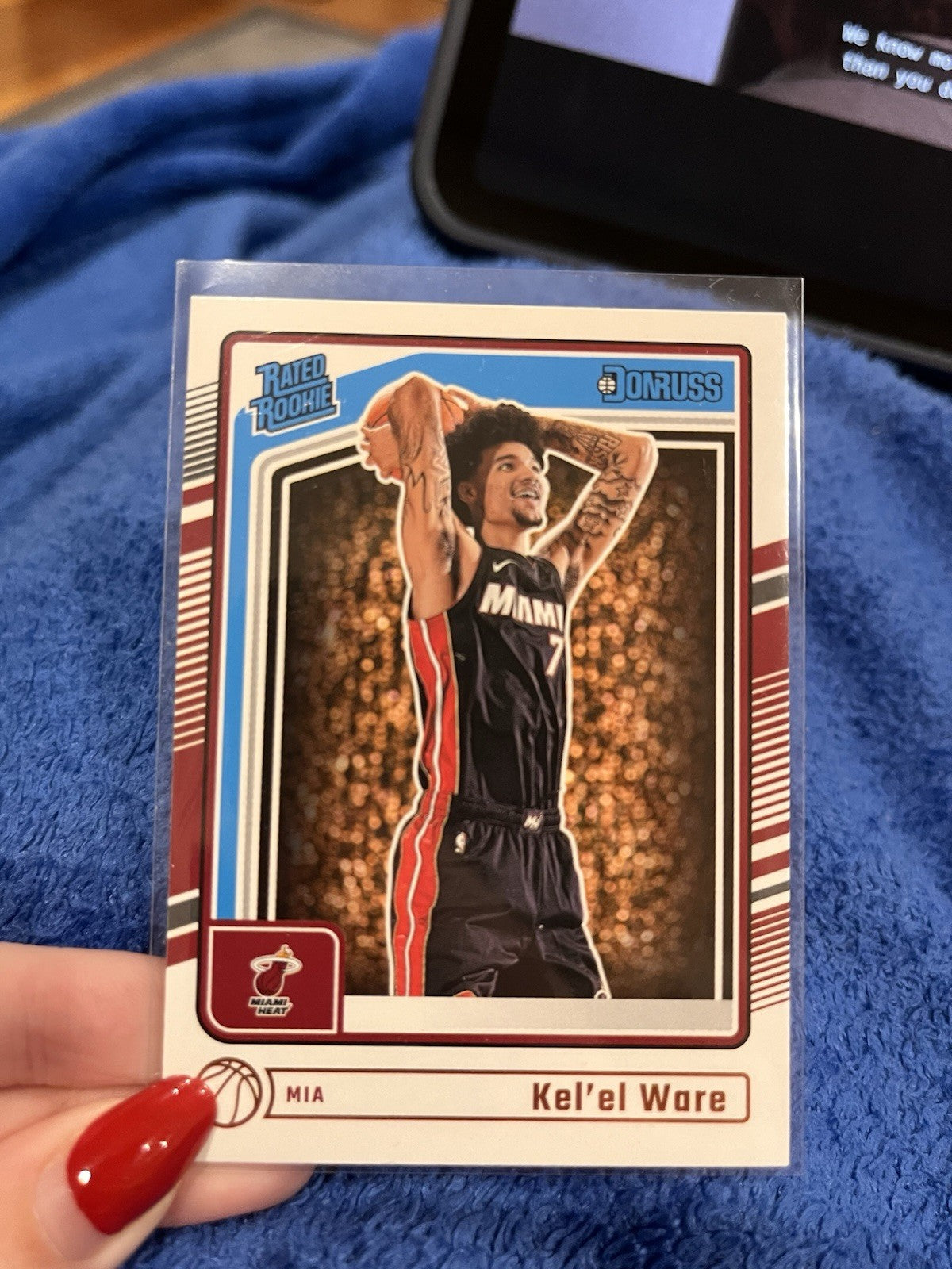 Panini Donruss 2024 25 Rated Rookie #221 Kel'el Ware Miami Heat1
