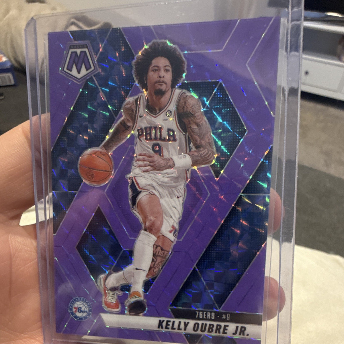 Panini 2024 25 Mosaic Kelly Oubre Jr. Philadelphia 76ers #81 Purple 042/2490
