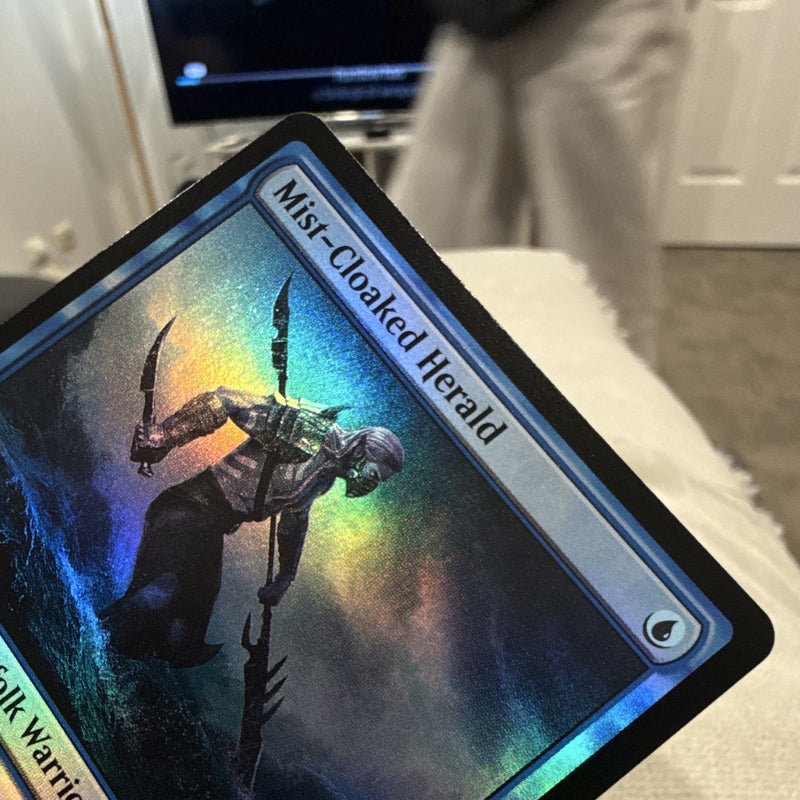 Magic: The Gathering Mist-Cloaked Herald Foil Common Blue Marvel 07602