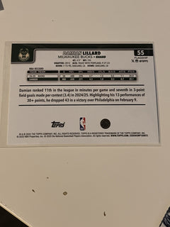 Topps Flagship 2024-25 Base Set Damian Lillard Milwaukee Bucks #552