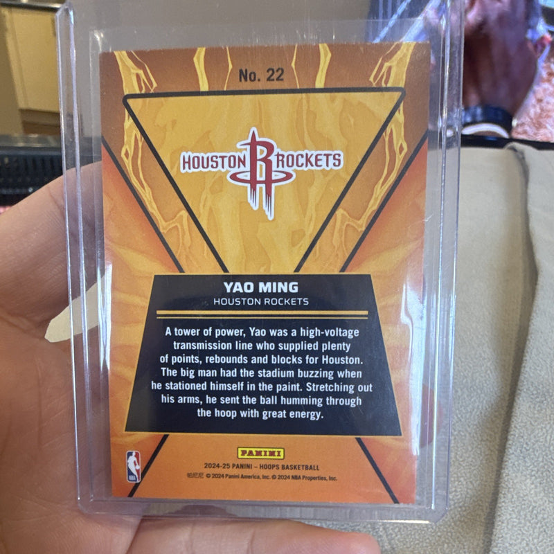 Panini 2024 25 Hoops High Voltage Hologram #22 Yao Ming Houston Rockets1