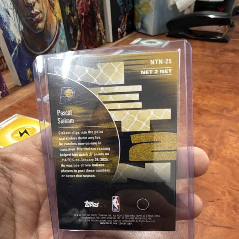 Topps Pascal Siakam Net 2 Net Insert NBA Hoops 2025 NTN 25 Pacers Basketball2